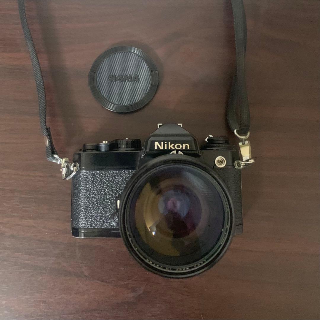 Nikon FE フィルムカメラ+SIGMAレンズ×2