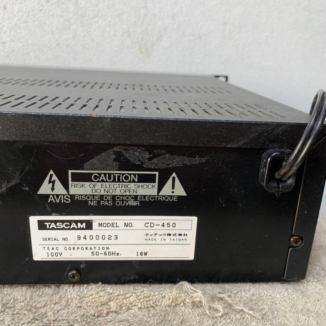 ジャンク品　TASCO　CD-450　CDプレーヤー　業務用　XZ4105
