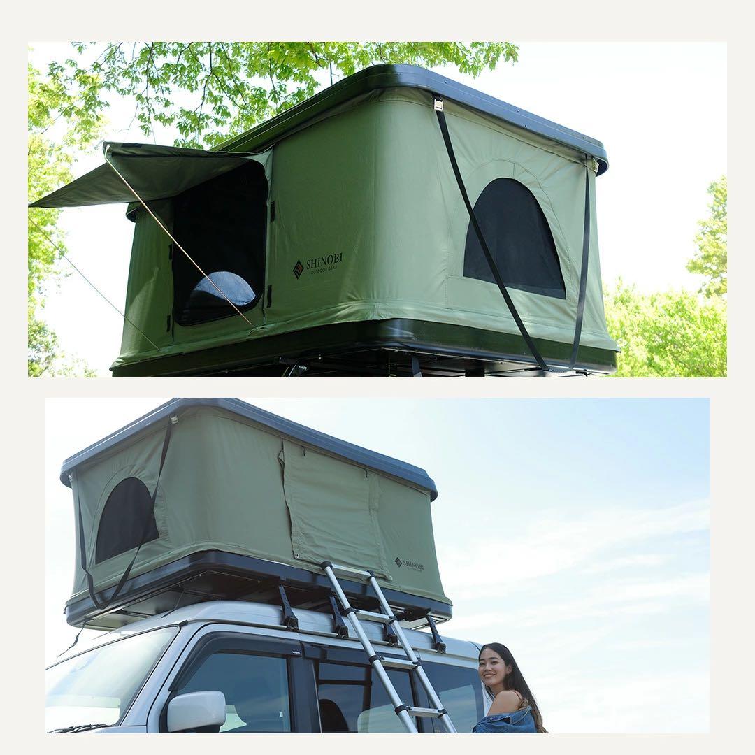 新品未使用品 SHINOBI ルーフテント ハシゴ付 タワー型 テント キャンプ