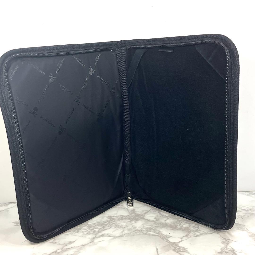 極美品 porter mastermind コラボ タブレットケース スカル刺繍