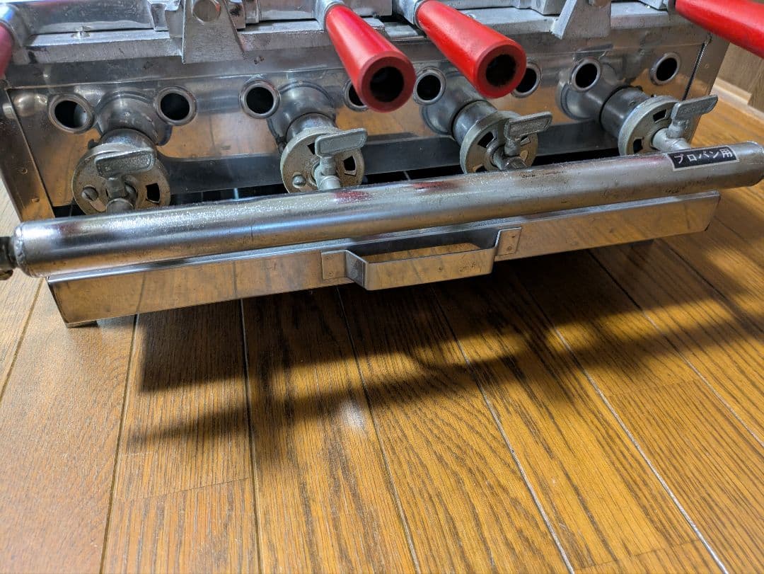 業務用たこ焼き器　16穴　2枚　計32穴　プロパンガス