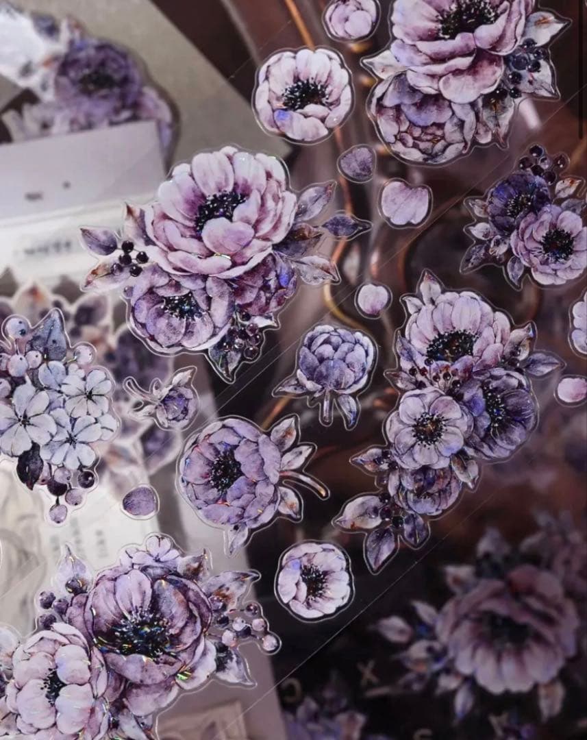 贝壳光 晚风 ダイカット加工 5.5cm×6m 海外マスキングテープ　海外マステ