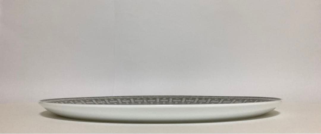 エルメス　HERMES食器　大皿プレートお皿　モザイク　プラチナ　タルトプレート