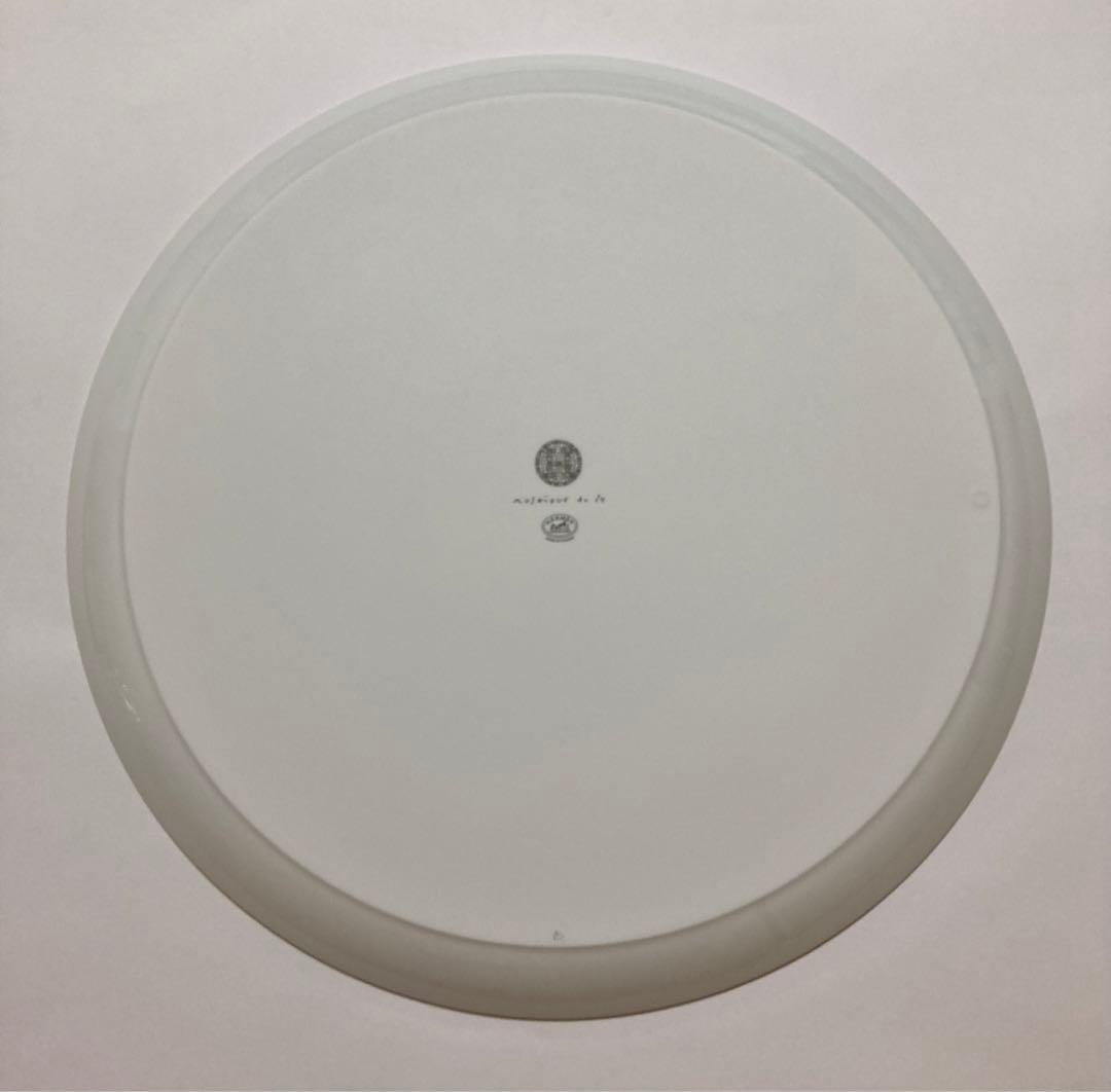 エルメス　HERMES食器　大皿プレートお皿　モザイク　プラチナ　タルトプレート