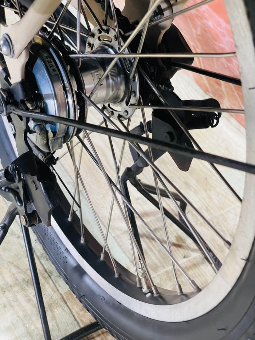 ヤマハPASバビー12AH！マカロンラテ⭐️子供乗せ電動アシスト自転車Y2230