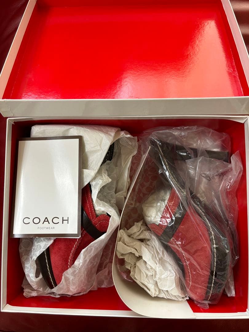 KANAKO　新品未使用　COACH　ミュール　スエード　本革包み