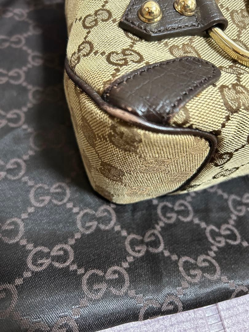 M*a様 希少 GUCCI ホースビット ショルダーバッグ GGキャンバス