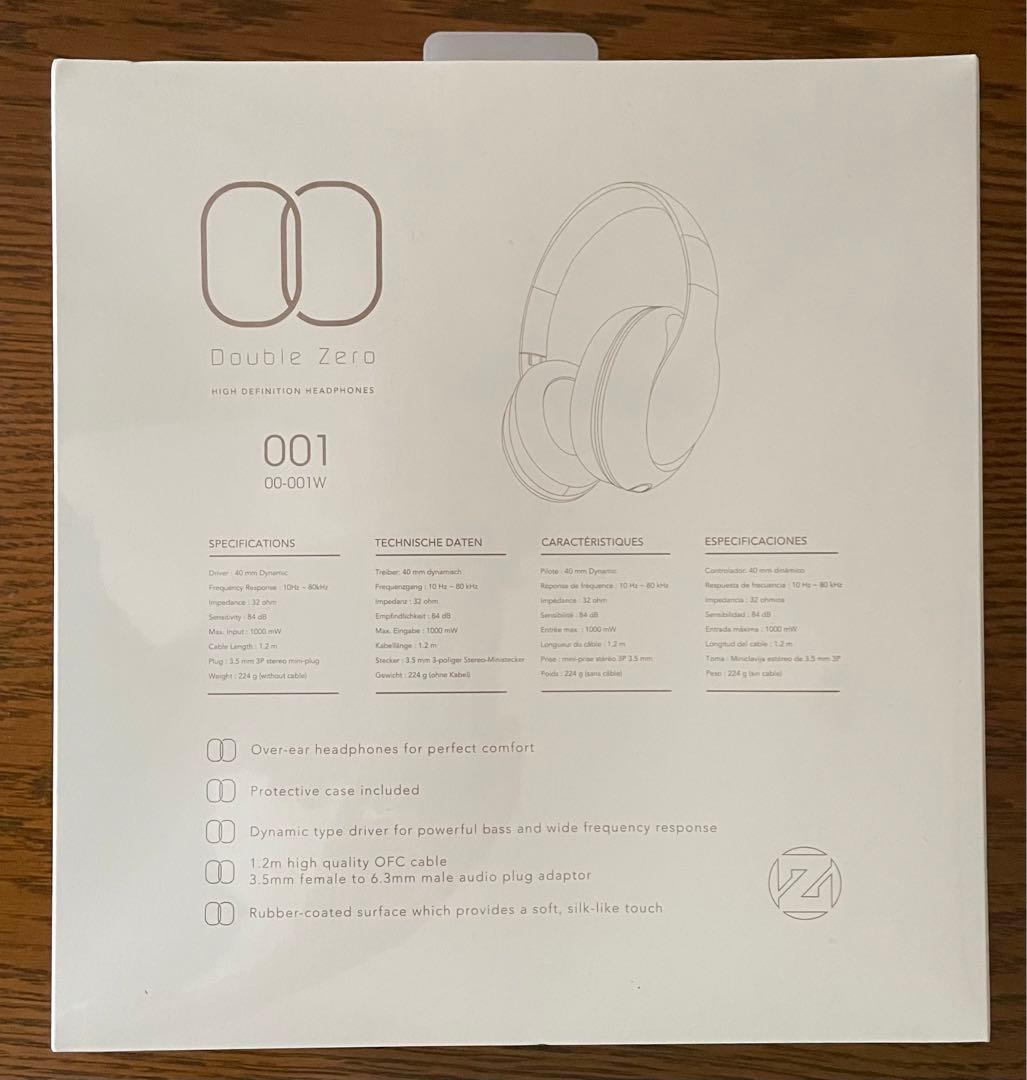ヘッドホン Double Zero DOUBLE ZERO 001 WHITE