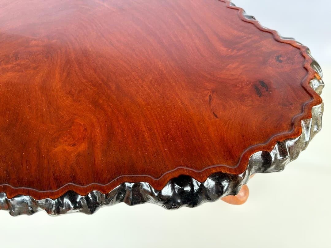 花梨　 一枚板 座卓 唐木系 無垢 天然木　ローテーブル　和家具 01d145