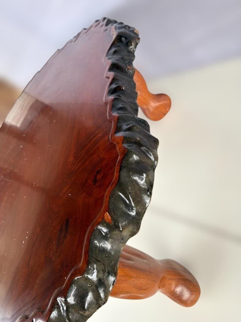 花梨　 一枚板 座卓 唐木系 無垢 天然木　ローテーブル　和家具 01d145