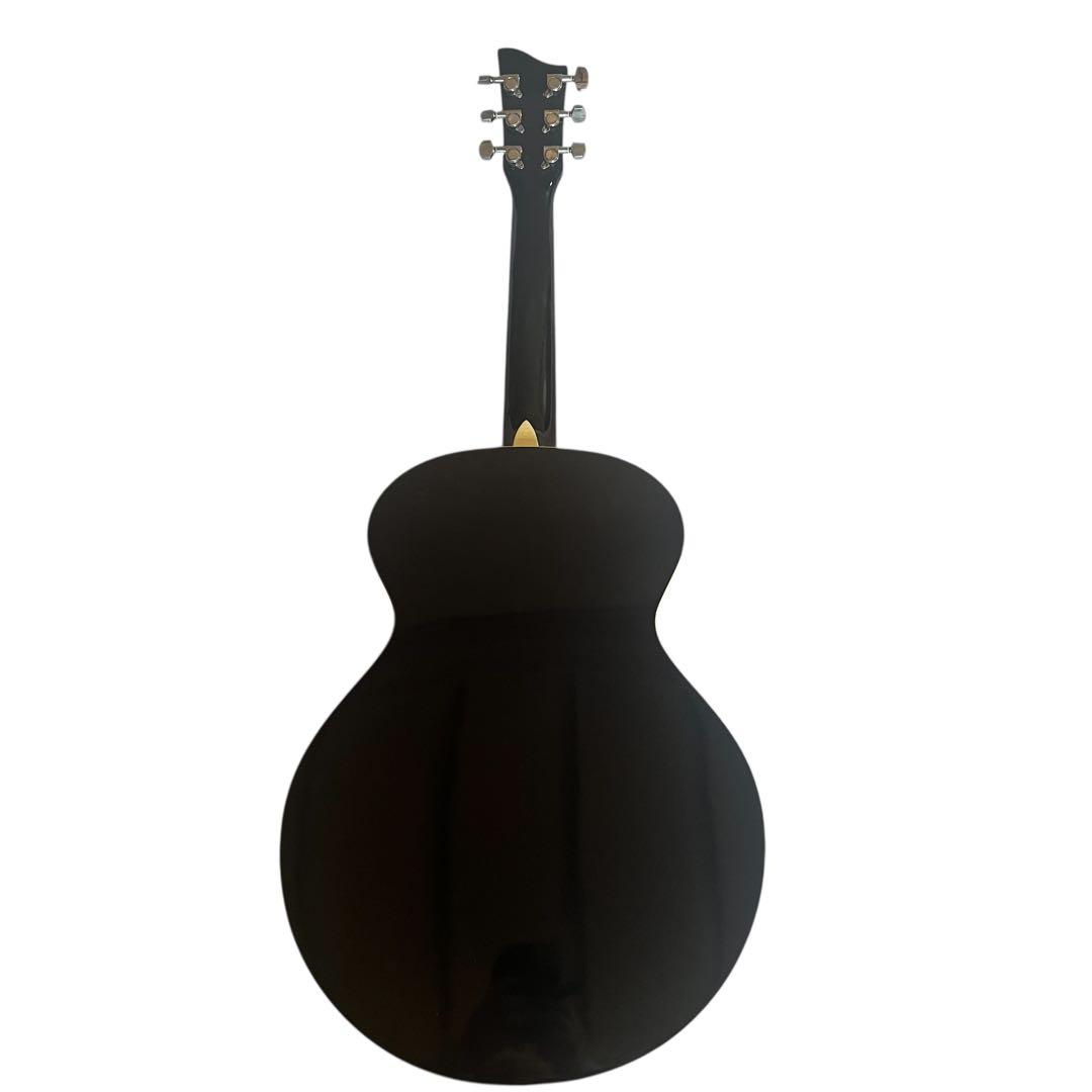ハート型 ホール　ブラック アコースティックギター　JJ HEART