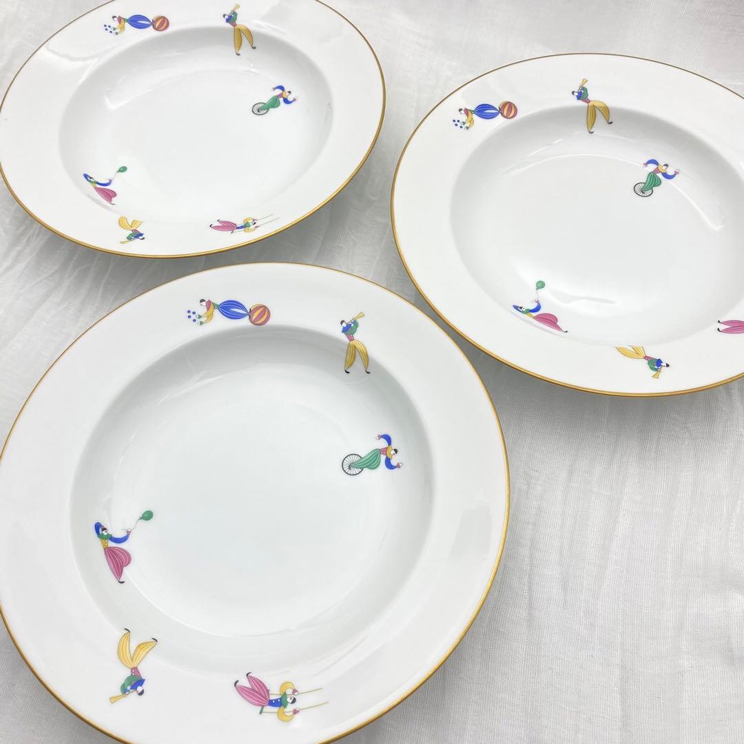 香蘭社　愉快な仲間　ピエロ　カレー皿　スープ皿　小皿　銘々皿　合計8枚