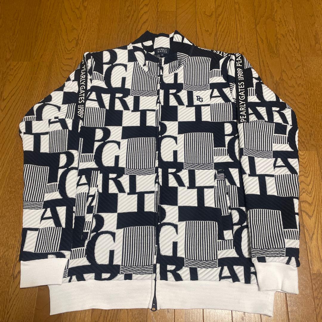 美品PEARLY GATES総柄ジップブルゾン サイズ5