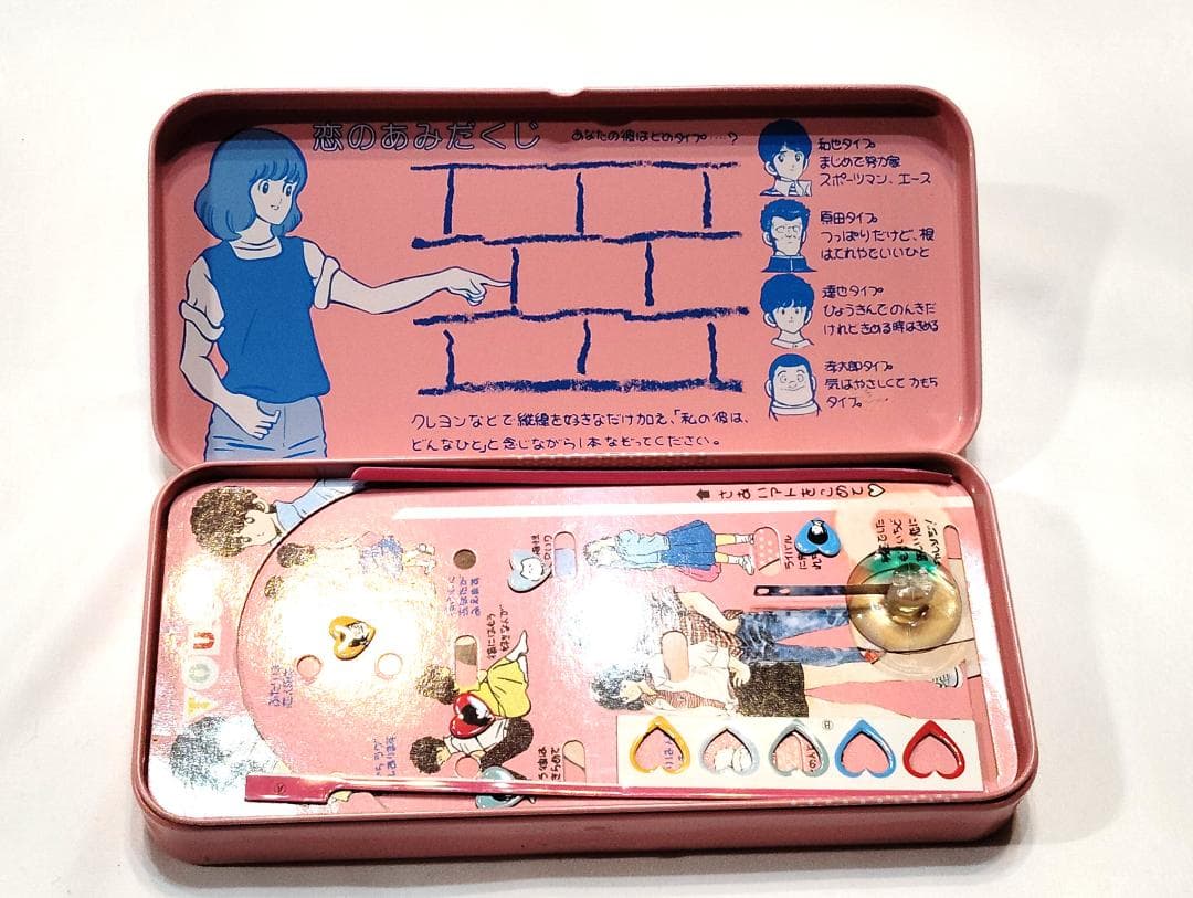 【入手困難】タッチ ブリキ製 筆箱 昭和アニメ ピンボール付き コレクターズ