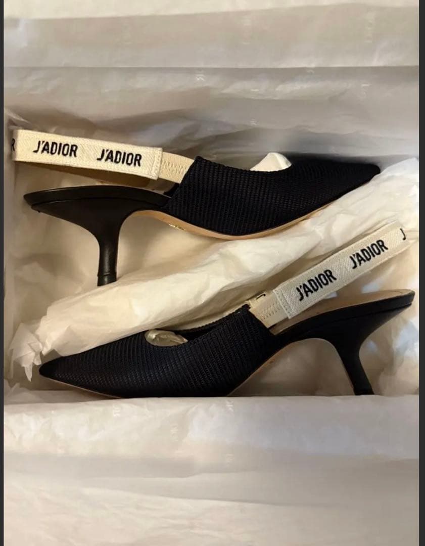 dior J'Adior スリングバックパンプス37.5