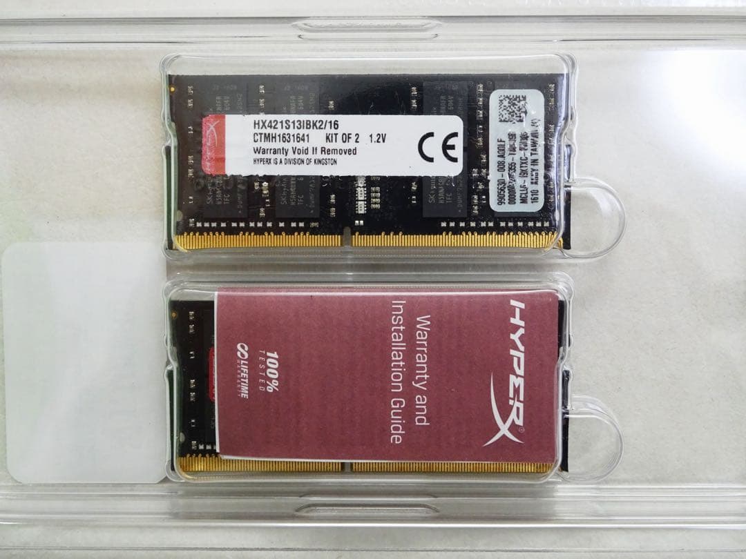 キングストン　メモリー　16GB（8GBx2）　DDR4-2133　PC4