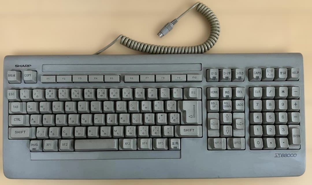 SHARP X68000 CZ-600CE＋キーボード・セット　ジャンク