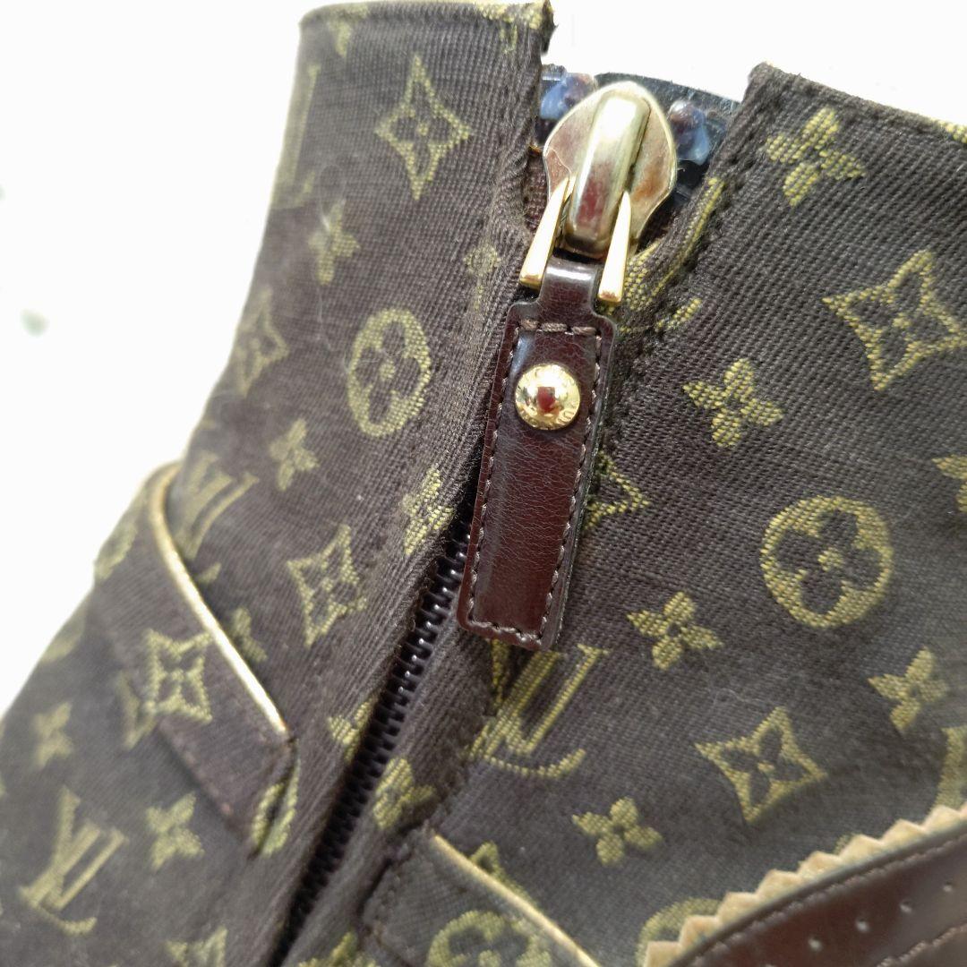 LOUIS VUITTON モノグラムミニ ショートブーツ 36