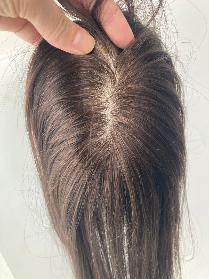 ヘアピース　部分ピース　ロング 人毛100