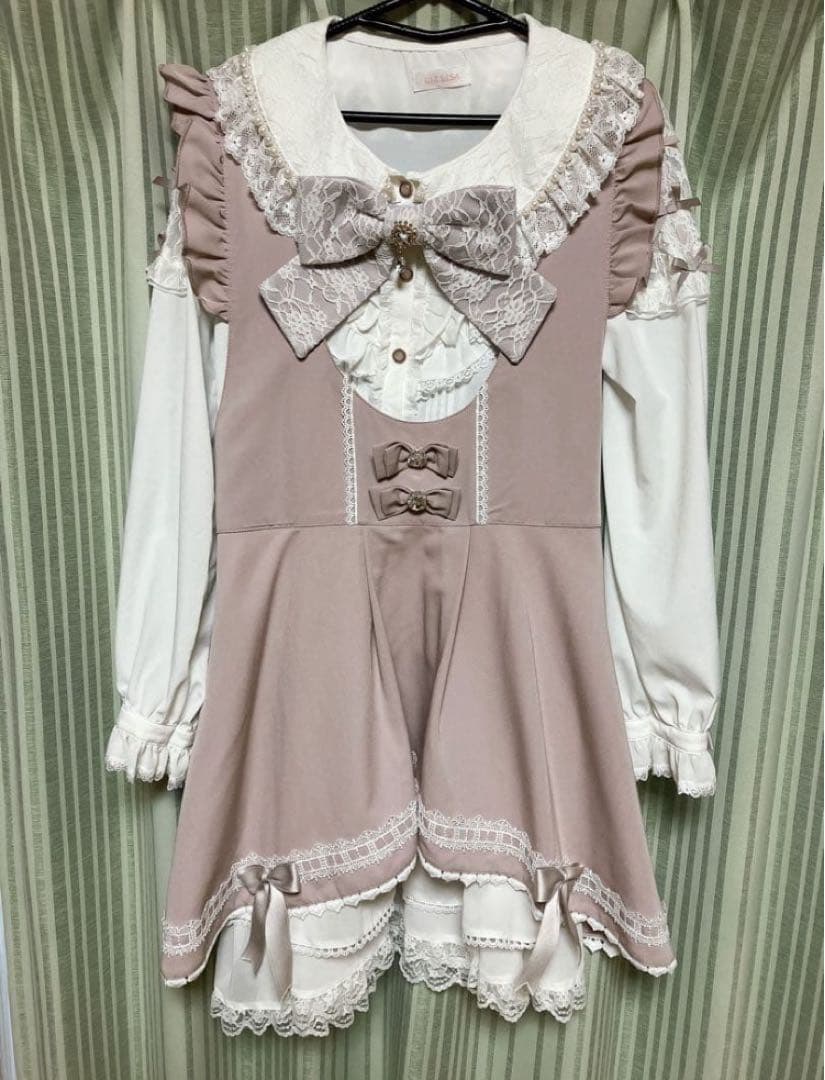 【LIZ LISAブラウス付】量産姫レースリボンJSK L