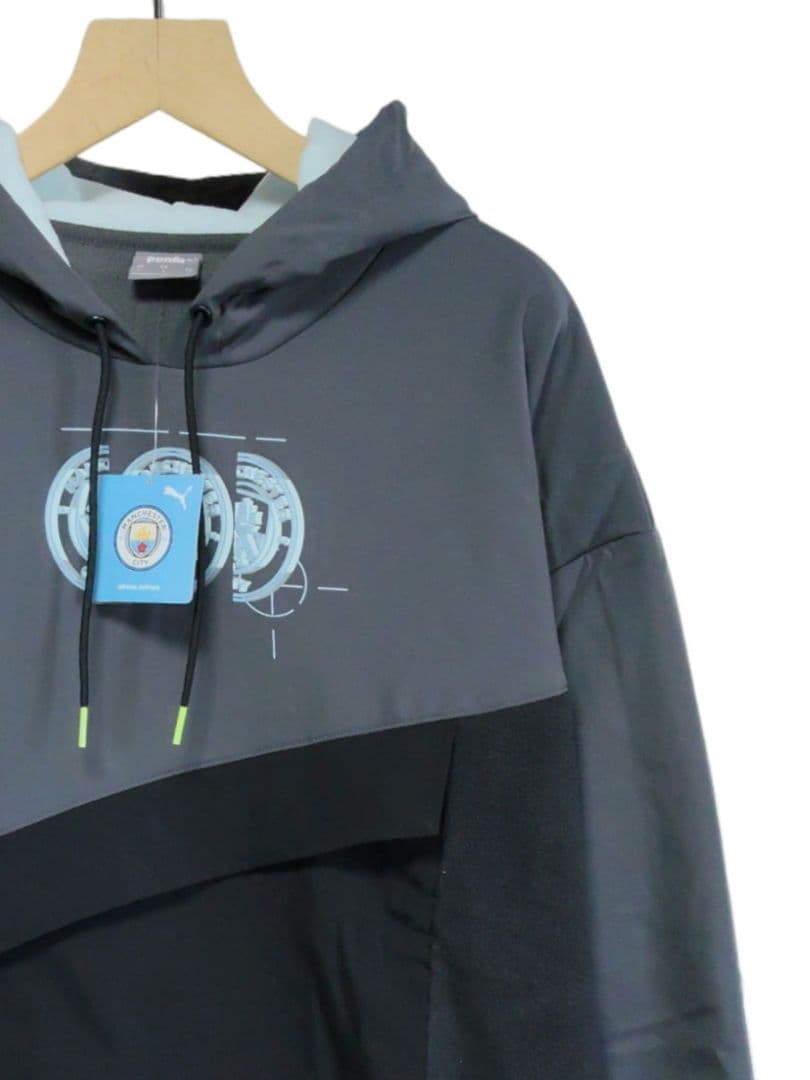 新品 希少品 マンチェスターシティFC オフィシャルフーディー 裏起毛パーカー