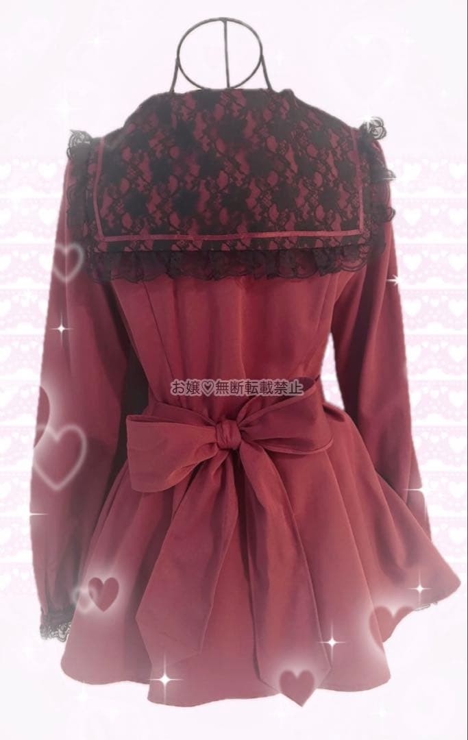 ✨️美品✨️Secret Honey セットアップ セーラー 赤 黒 地雷系 量産型