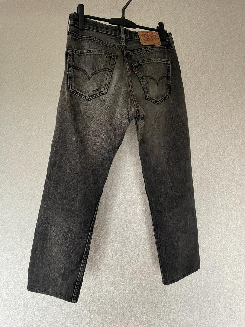 Levi's 501 後染め　ブラック　W32L30　色落ち