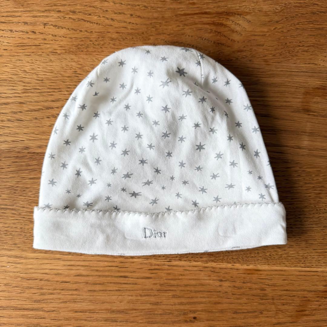 【箱あり】babyDior 星柄ロンパース＆帽子セット