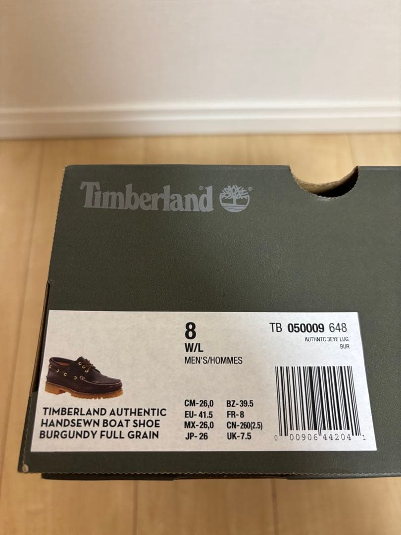 【新品】Timberland 3Eye Classic Lug バーガンディー