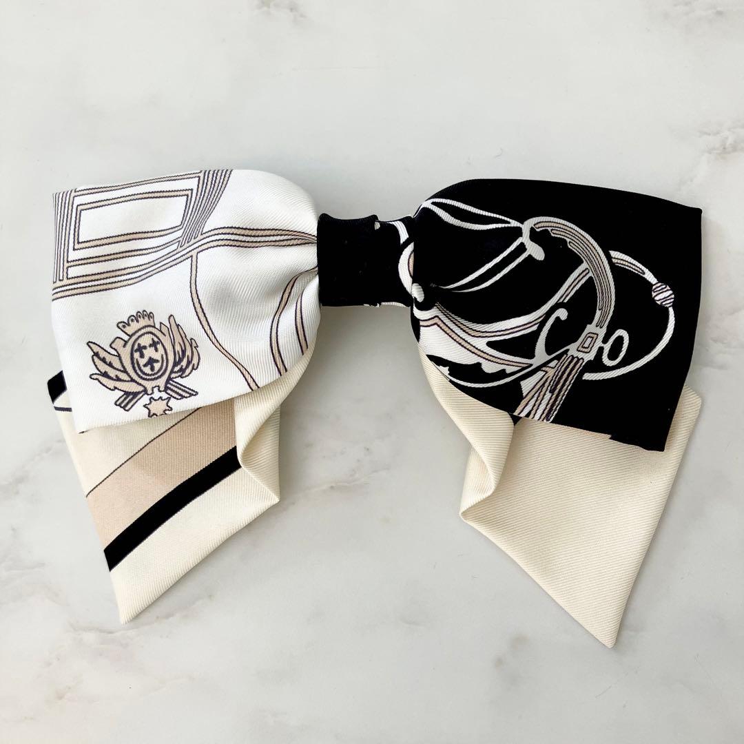 HERMES エルメス リボン バレッタ 《グルネル》 《エクスリブリス》