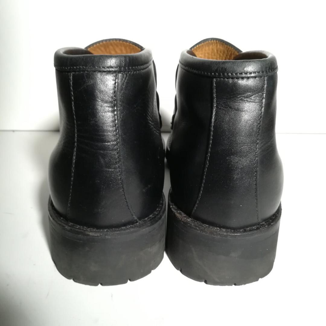 d0370 良品 CUCCI ホースビット ブーツ 41E 黒 ブラック 革靴