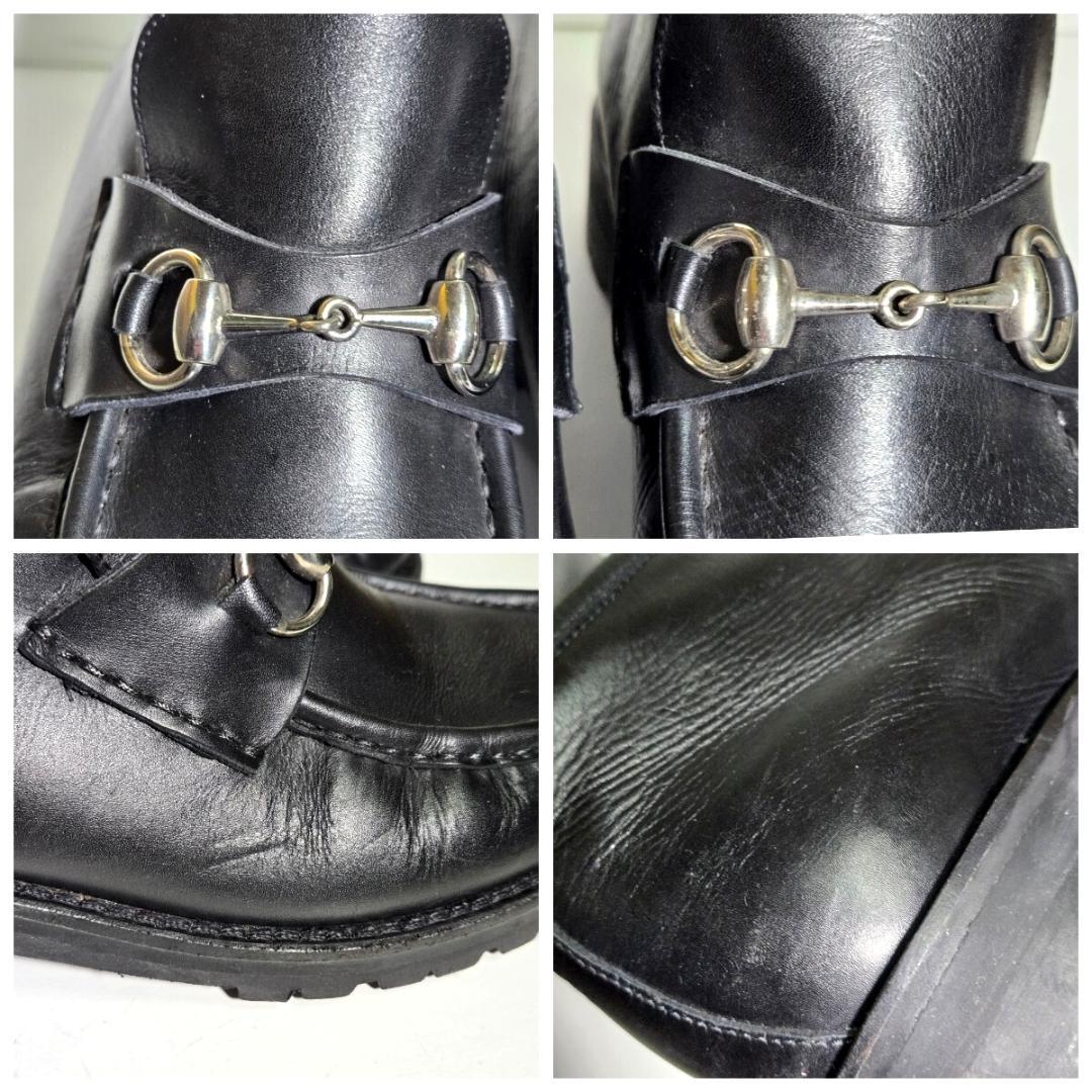 d0370 良品 CUCCI ホースビット ブーツ 41E 黒 ブラック 革靴