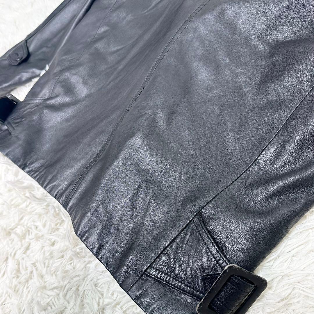 ✨超高級✨ EMBA スペインラムレザー ジャケット ファー 本革 ヴィンテージ