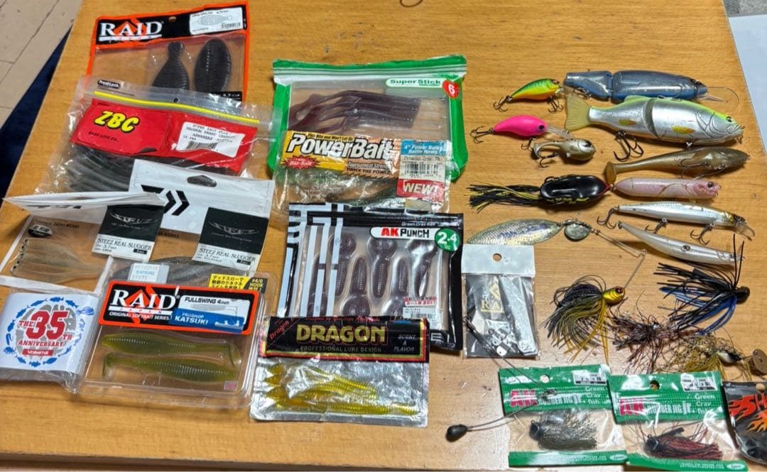 タイニークラッシュ付き バス釣り引退セット