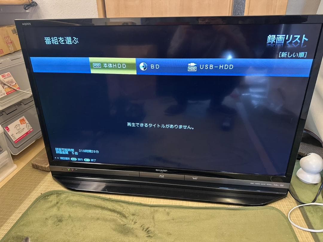 SHARP シャープ　40型　テレビ LC-40DR9 ブルーレイ&HDD内蔵