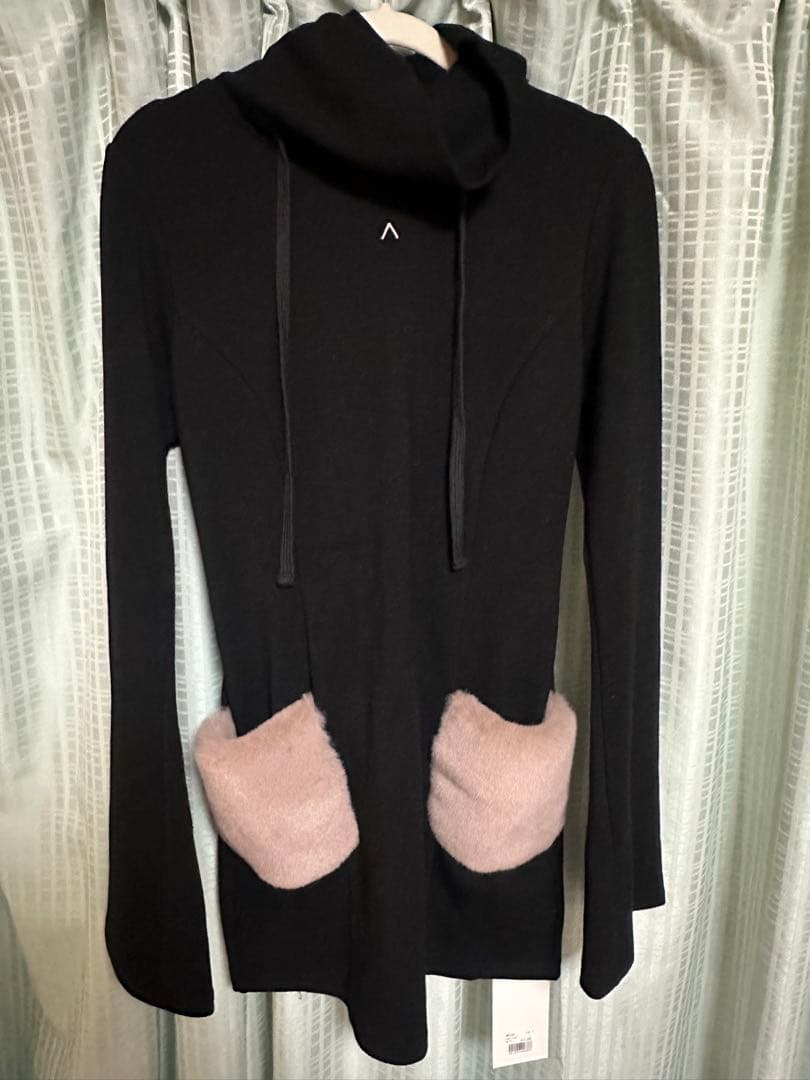 ワンピース Fur pocket mini dress andmary