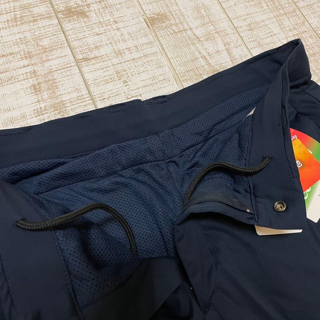 新品 キャロウェイ パンツ ふんわり裏地 極暖 アーチロゴ ネイビー LLサイズ