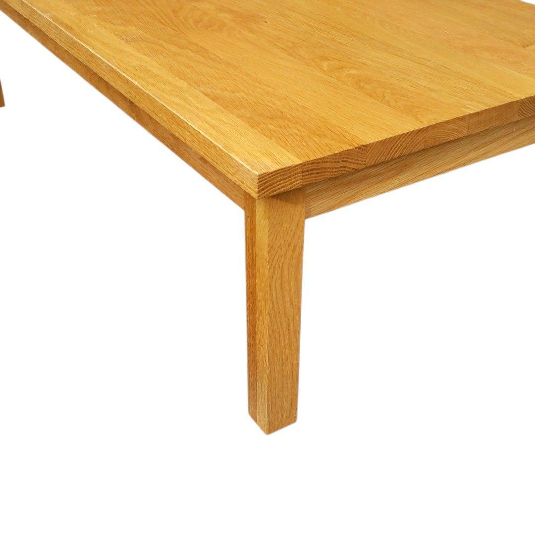 無印良品 木製ローテーブル 引出付 オーク材 ナチュラル 無垢材 文机 デスク