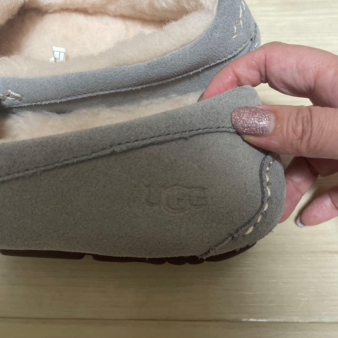 UGGモカシン24cmライトグレー