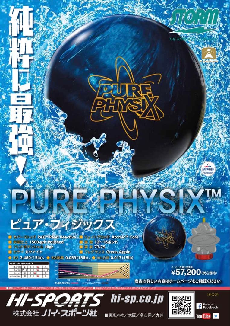 ★15ポンド試投のみ★ピュアフィジックス★ストーム★ハイスポーツ★