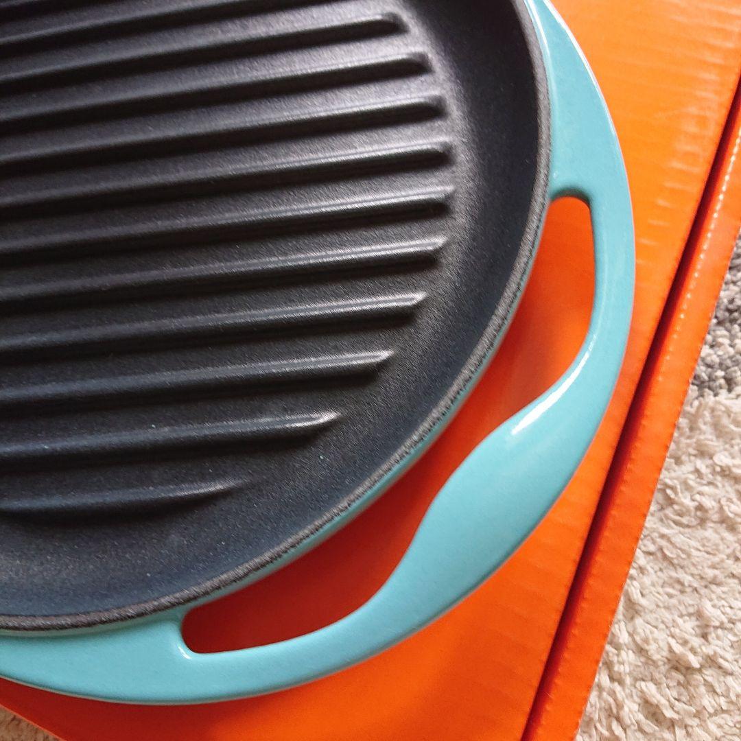 ル・クルーゼ グリルパン ターコイズ 25センチ