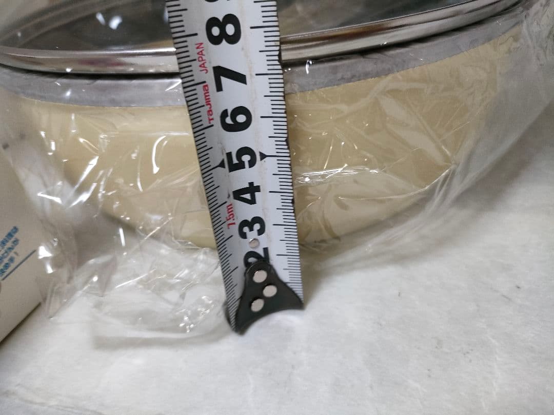 【未使用】　アサヒ軽金属　22オールパン　フライパン　ガラス蓋　適温計付き