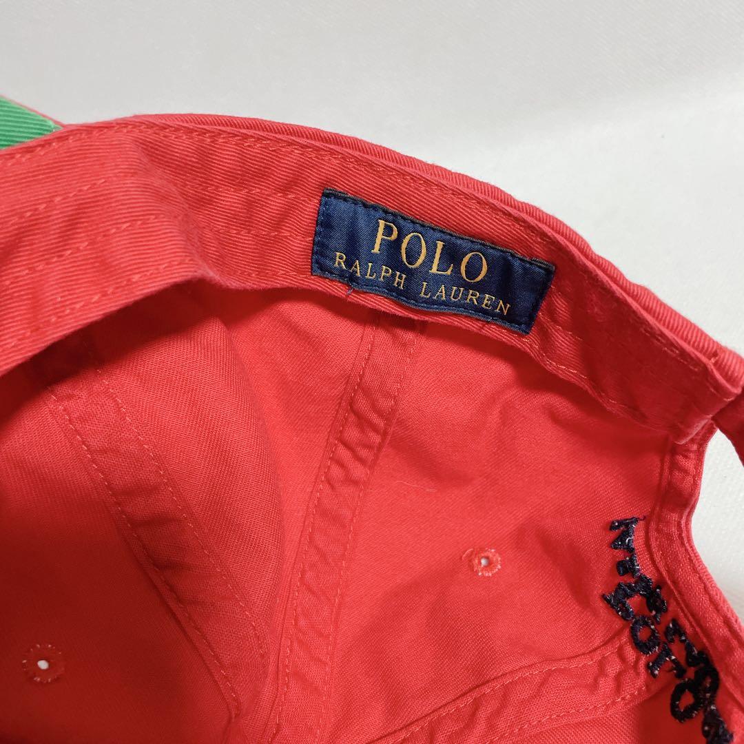POLO RALPH LAUREN　ポロ　ラルフローレン　赤 キャップ 帽子
