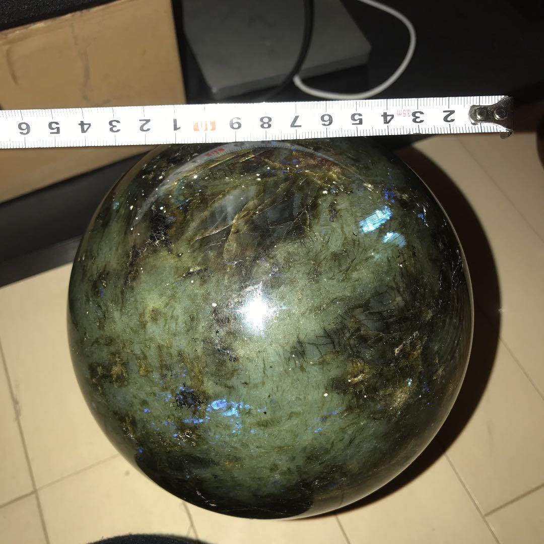 特大 パワーストーン  ラブラドライト 直径16cm