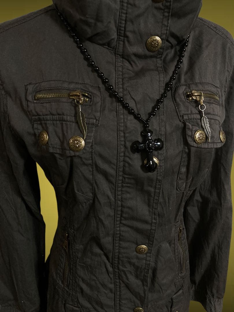 y2k00sミリタリーミニワンピフェアリーグランジ平成ギャルNANAパンクロック