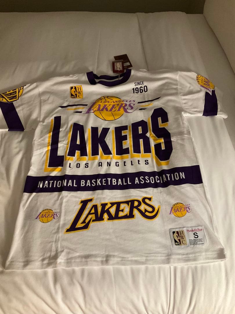 NBA LAKERS 八村塁レイカーズ両面プリントT新品USA Sサイズ
