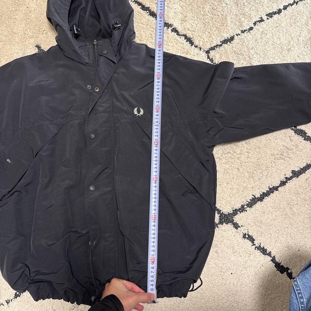 フレッドペリー 黒 ナイロンジャケット Lサイズ