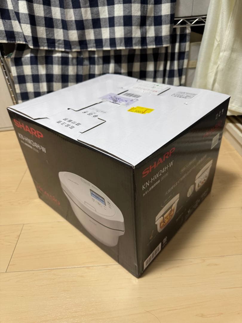 【新品未開封】保証付き SHARP ヘルシオ ホットクックKN-HW24H-W