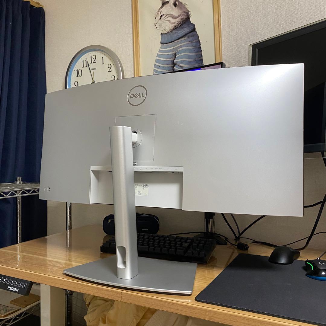 美品　Dell U3421WE 曲面ウルトラワイドモニター