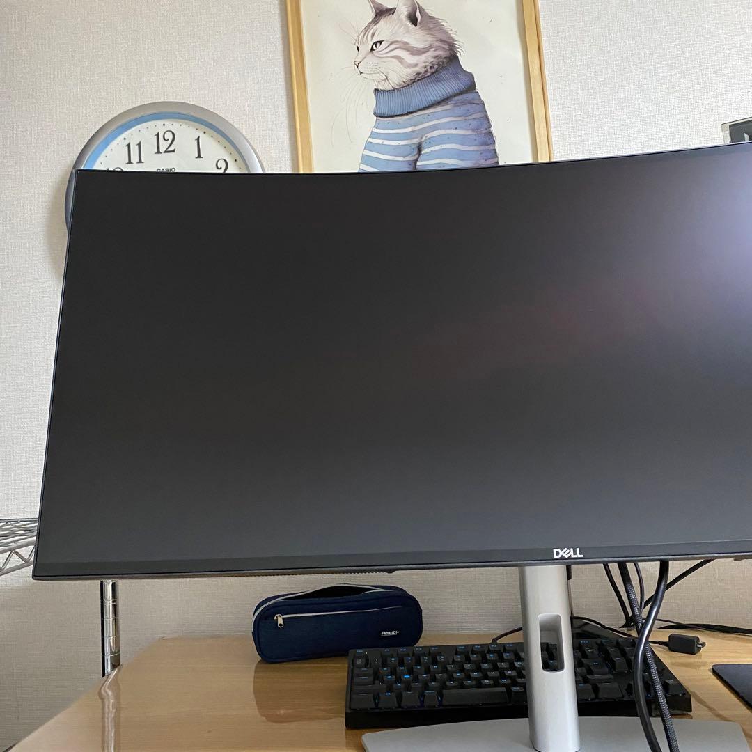 美品　Dell U3421WE 曲面ウルトラワイドモニター